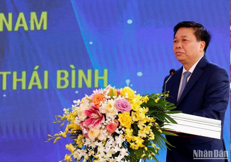 Phó Chủ tịch Thường trực Ủy ban nhân dân tỉnh Thái Bình Nguyễn Quang Hưng mong muốn chủ đầu tư thực hiện đúng tiến độ dự án như đã cam kết.