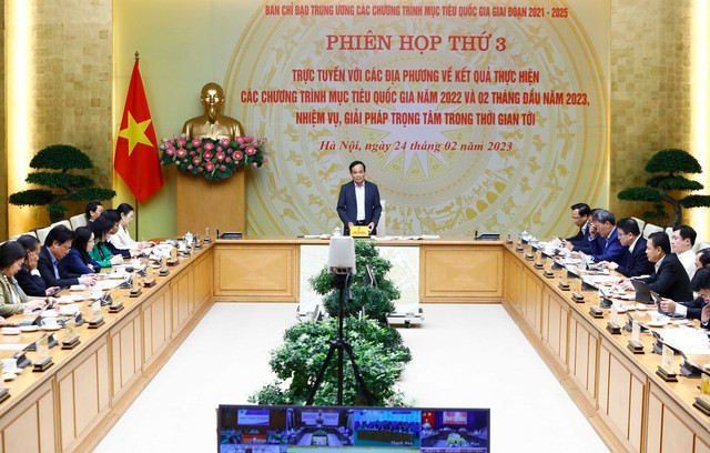 Phó Thủ tướng Trần Lưu Quang chủ trì phiên họp. (Ảnh: Cổng thông tin Chính phủ)
