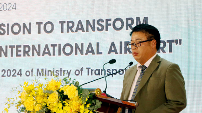 Phó Chủ tịch Ủy ban nhân dân tỉnh Lâm Đồng Nguyễn Ngọc Phúc phát biểu tại lễ công bố.