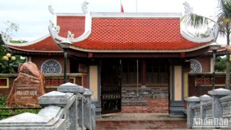 Nhà lưu niệm Chi bộ Thư Vũ tại thôn Hưng Nhượng, xã Vũ Hội, huyện Vũ Thư, tỉnh Thái Bình.