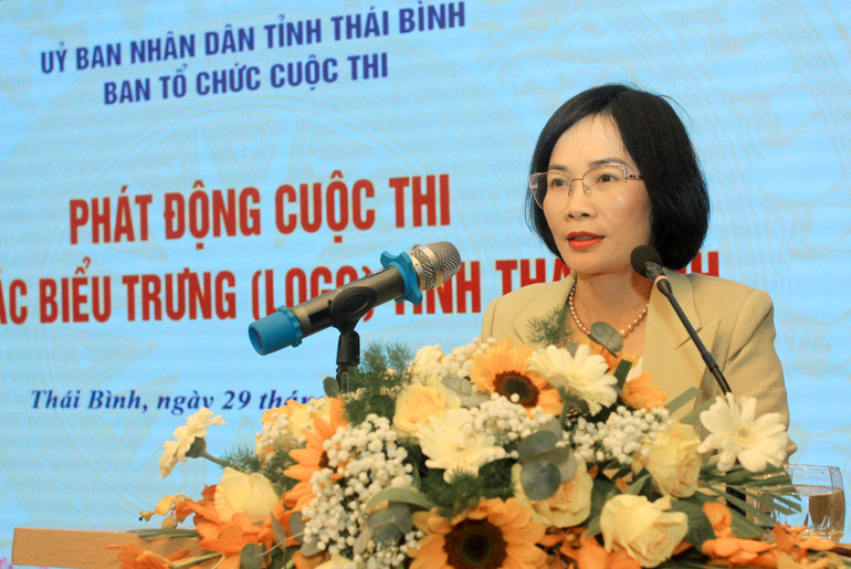 Bà Trương Thị Hồng Hạnh, Giám đốc Sở Văn hóa, Thể thao và Du lịch tỉnh Thái Bình, Trưởng ban tổ chức cuộc thi kỳ vọng sẽ chọn được biểu trưng ấn tượng, tiêu biểu để quảng bá hình ảnh của tỉnh rộng rãi hơn.