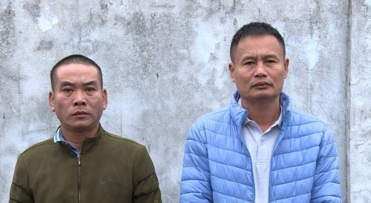 Đối tượng Đặng Văn Châu và Nguyễn Văn Tân. (Ảnh công an cung cấp)