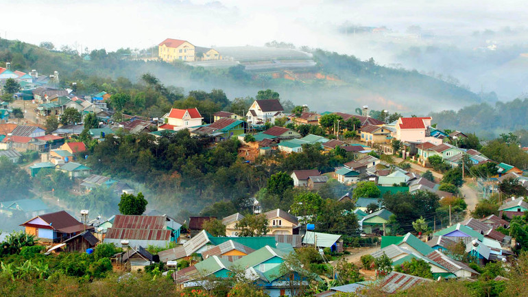 Bức tranh nông thôn mới ở vùng dân tộc thiểu số xã Đạ Sar, huyện Lạc Dương, Lâm Đồng. Bức tranh nông thôn mới ở vùng dân tộc thiểu số xã Đạ Sar, huyện Lạc Dương, Lâm Đồng.