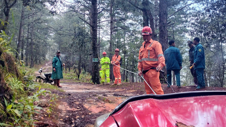 Trong vòng 2 tháng, lực lượng chức năng huyện Lạc Dương và tỉnh Lâm Đồng đã 3 lần tổ chức tìm kiếm và giải cứu thành công nhiều du khách đi lạc trên núi Lang Biang.