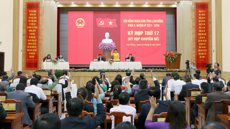 Đại biểu biểu quyết thông qua các nội dung theo thẩm quyền. Đại biểu biểu quyết thông qua các nội dung theo thẩm quyền.