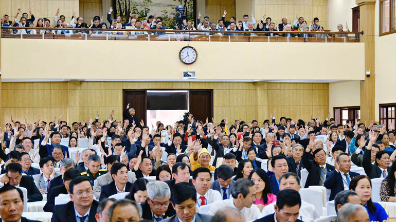 Đại hội quyết tâm thực hiện thắng lợi Nghị quyết và Chương trình hành động của Mặt trận Tổ quốc Việt Nam tỉnh Lâm Đồng nhiệm kỳ 2024-2029.