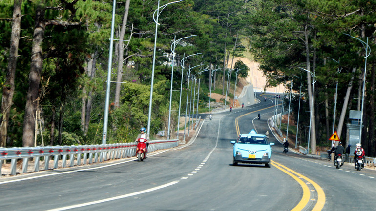 Tuyến đèo Prenn cho phép các phương tiện tham gia giao thông như phương án tổ chức giao thông hiện tại.