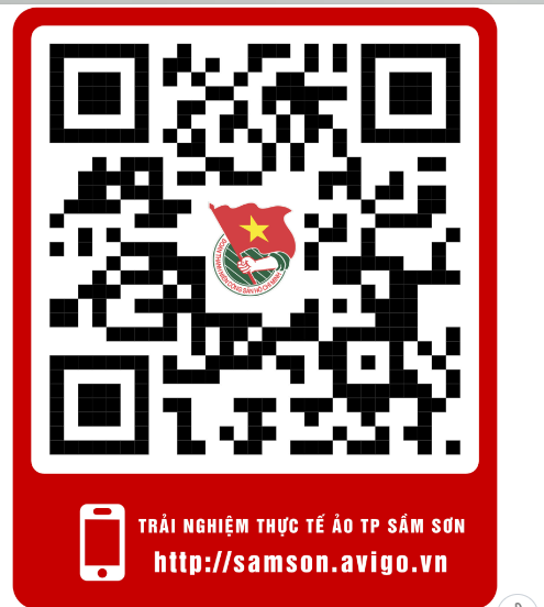 Mã QR trải nghiệm thực tế ảo về di tích, danh thắng ở Sầm Sơn, tỉnh Thanh Hóa.