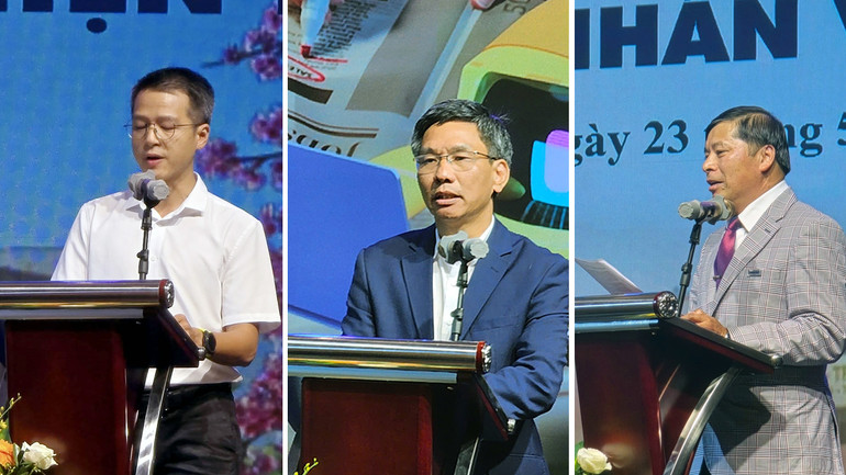 Các diễn giả trình bày tham luận tại hội thảo.