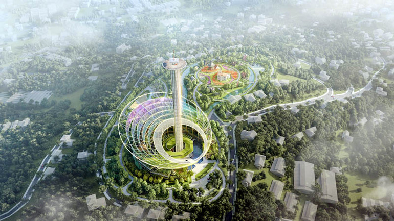 Công trình có kiến trúc mang tính biểu tượng của thành phố du lịch Đà Lạt.