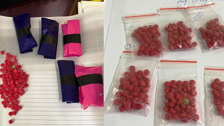 Số ma túy bị thu giữ. Số ma túy bị thu giữ.