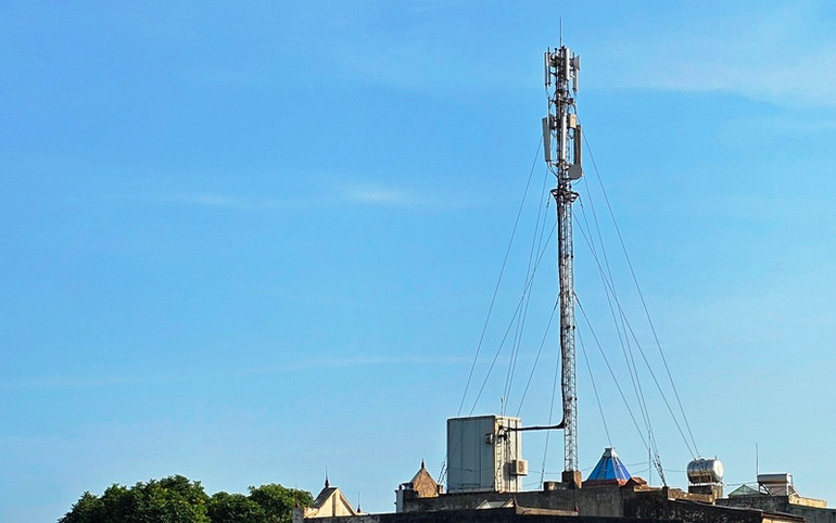 Trạm BTS của Viettel Thanh Hóa.