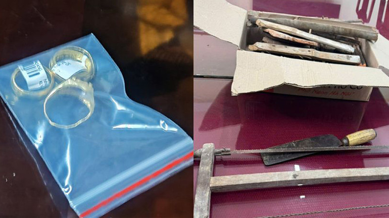 Tang vật vụ án.