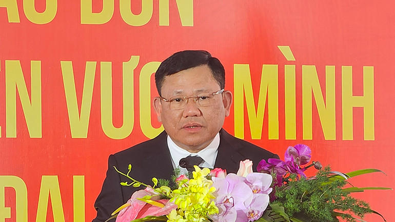 Lãnh đạo tỉnh Thanh Hóa phát biểu tại buổi lễ.