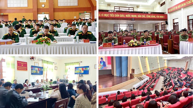 Đại biểu tham dự tại các điểm cầu trong tỉnh Lâm Đồng.