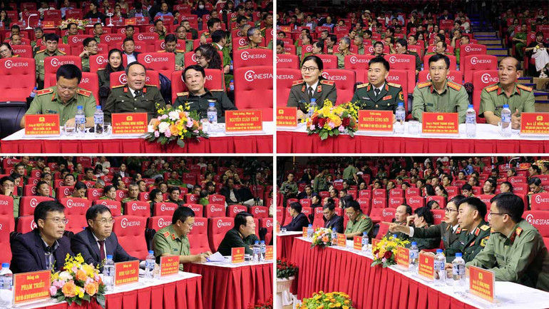 Đại biểu tham dự khai mạc Hội diễn nghệ thuật quần chúng Công an nhân dân lần thứ 13 năm 2025 - khu vực 2.