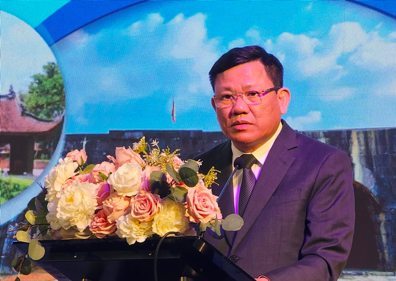 Lãnh đạo tỉnh Thanh Hóa phát biểu tại hội nghị.