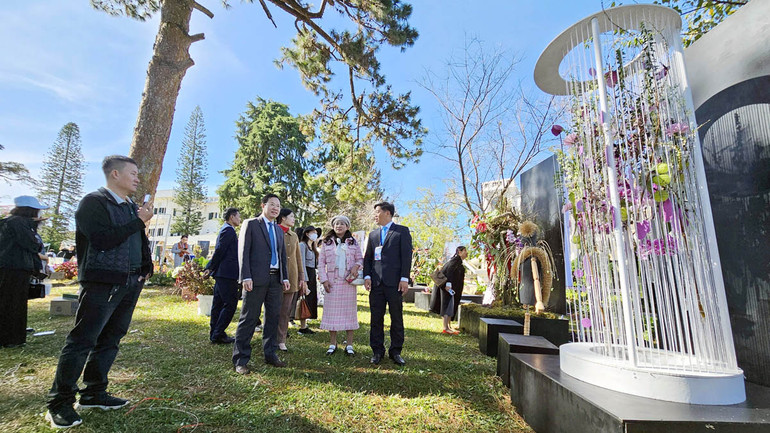 Một góc không gian triển lãm.