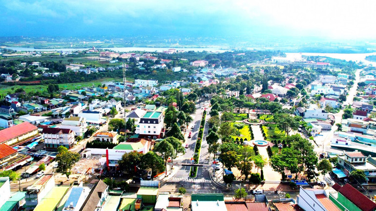 Khu vực trung tâm huyện Bảo Lâm hôm nay. Khu vực trung tâm huyện Bảo Lâm hôm nay.