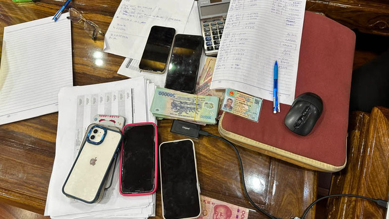 Tang vật vụ việc.