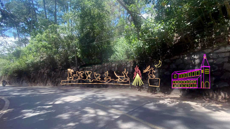 Cung đường nghệ thuật Đà Lạt mùa 2 được trang bị thêm hệ thống đèn led mô phỏng một số công trình kiến trúc cổ, văn hóa cồng chiêng, thành phố âm nhạc Đà Lạt.