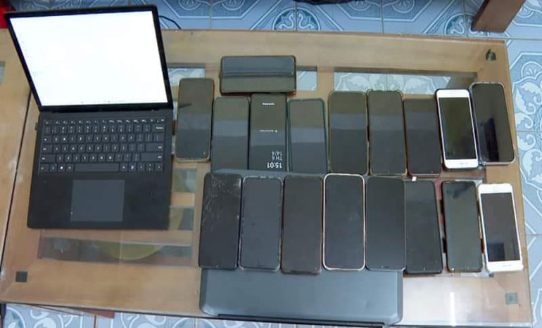 Tang vật vụ án.