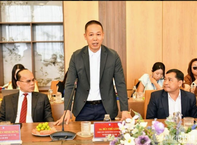 Ông Bùi Thế Long, Tổng giám đốc Công ty cổ phần Green I-Park (chủ đầu tư Khu công nghiệp Liên Hà Thái) mong muốn Tập đoàn HITEJINRO sớm khởi công dự án như đã cam kết.