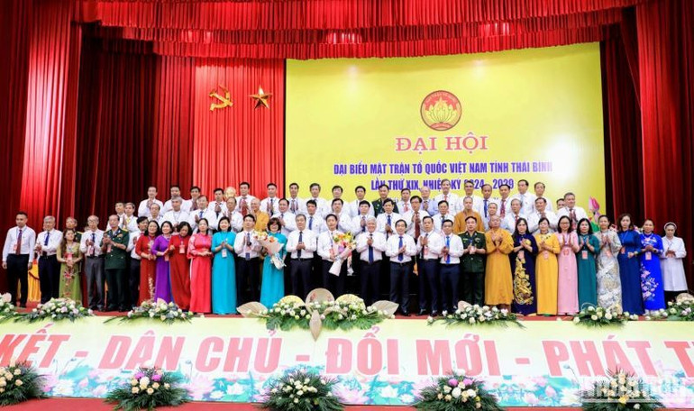 Ra mắt Ủy ban Mặt trận Tổ quốc Việt Nam tỉnh Thái Bình lần thứ 19, nhiệm kỳ 2024-2029 gồm 73 đại biểu.