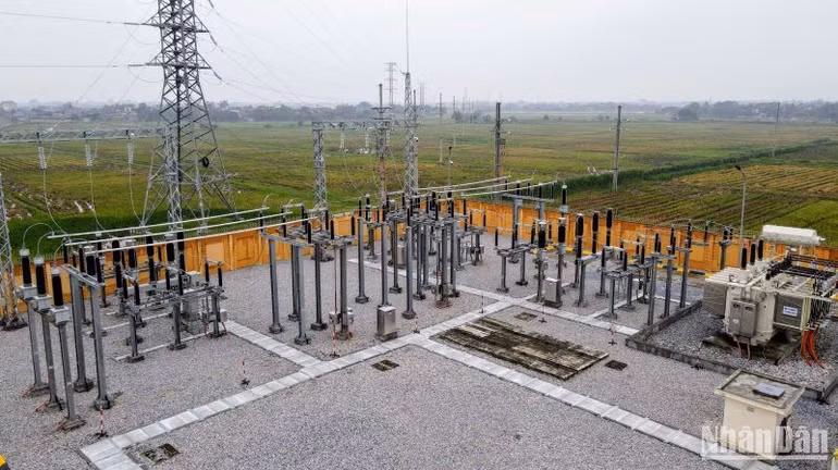 Toàn cảnh trạm biến áp 110kV Hưng Hà 2. Toàn cảnh trạm biến áp 110kV Hưng Hà 2.