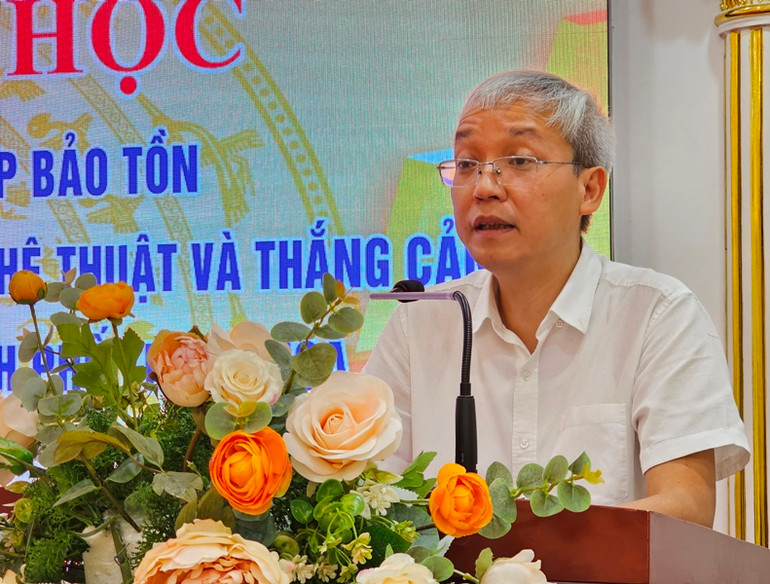 Lãnh đạo Cục di sản văn hóa phát biểu kết luận Hội thảo.