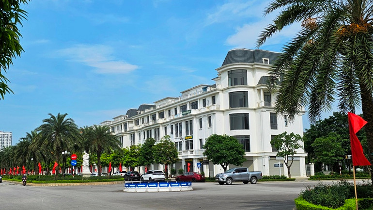 Một góc khu phố thuộc khu đô thị mới ở thành phố Thanh Hóa.