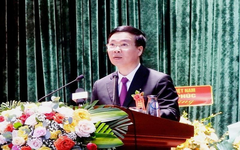 Đồng chí Võ Văn Thưởng, Ủy viên Bộ Chính trị, Thường trực Ban Bí thư phát biểu tại buổi lễ. Đồng chí Võ Văn Thưởng, Ủy viên Bộ Chính trị, Thường trực Ban Bí thư phát biểu tại buổi lễ.