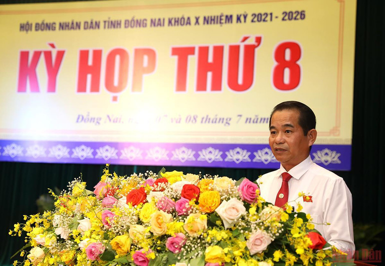 Chủ tịch Hội đồng nhân dân tỉnh Thái Bảo phát biểu bế mạc kỳ họp. Hội đồng nhân dân tỉnh Đồng Nai thông qua 26 nghị quyết quan trọng -0