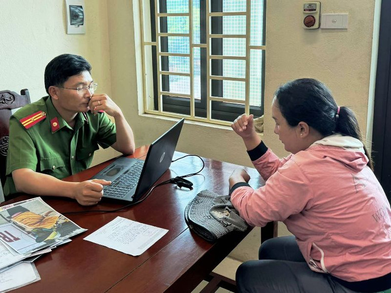 Cơ quan công an triệu tập, làm việc với cá nhân liên quan.