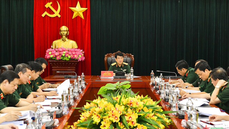 Quang cảnh hội nghị. (Ảnh: Báo Quân đội nhân dân)