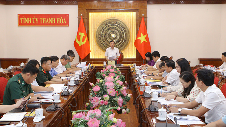 Lãnh đạo Tỉnh Thanh Hóa phát biểu tại hội nghị Ban chỉ đạo thực hiện Chỉ thị 22.
