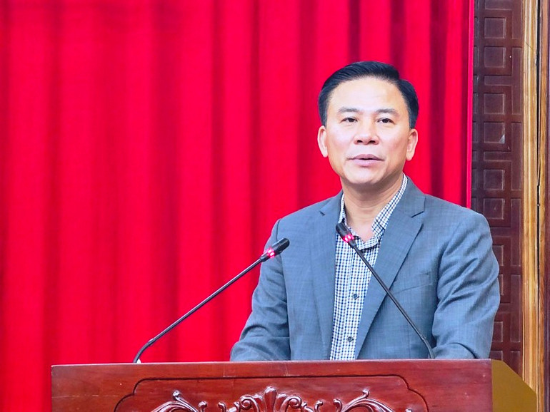 Bí thư Tỉnh ủy Thanh Hóa phát biểu tại Hội nghị.