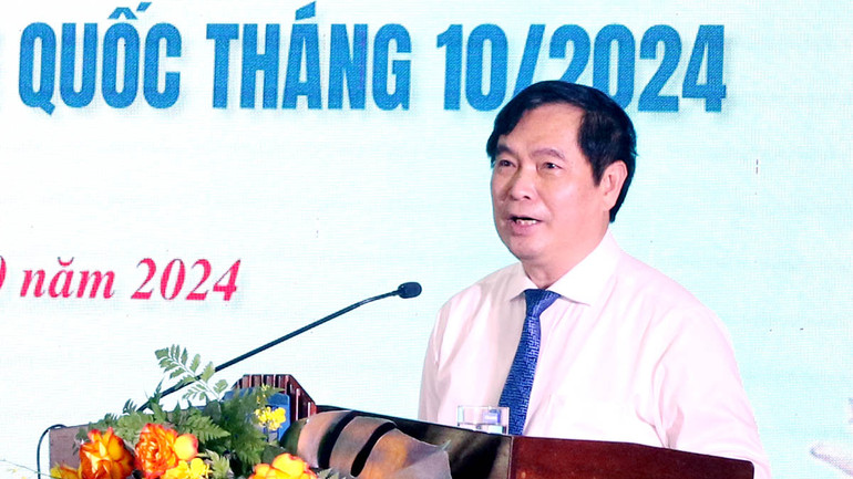 Phó Trưởng Ban Tuyên giáo Trung ương Phan Xuân Thủy phát biểu định hướng tuyên truyền.