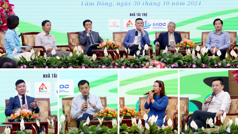 Các đại biểu thảo luận tại diễn đàn.