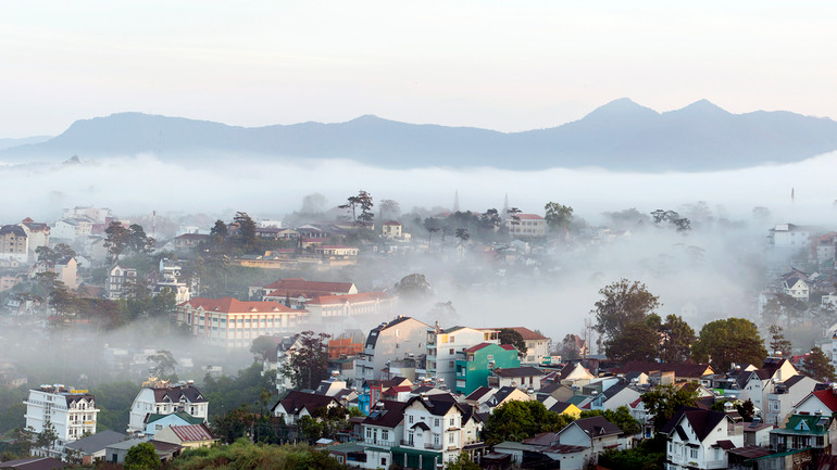 Đà Lạt trong sương.