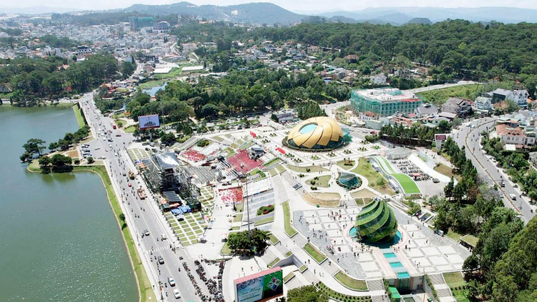 Khu vực trung tâm thành phố Đà Lạt.