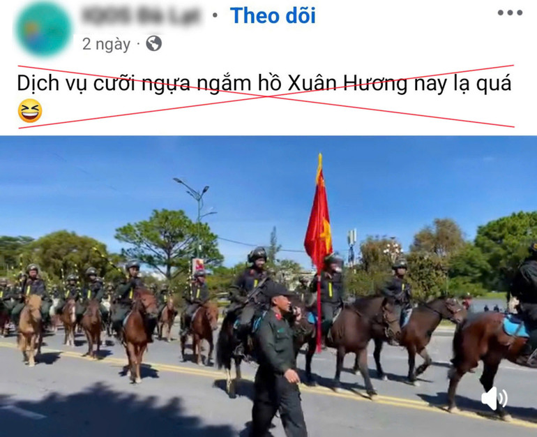 Thông tin bịa đặt, sai sự thật đăng tải trên mạng xã hội về Đại hội khỏe “Vì an ninh Tổ quốc” diễn ra tại Đà Lạt.