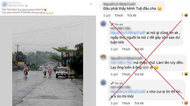 Thông tin sai sự thật đăng tải trên mạng xã hội. Thông tin sai sự thật đăng tải trên mạng xã hội.