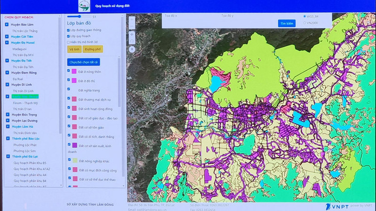 Trung tâm IOC Sở Xây dựng Lâm Đồng đã tích hợp 12 phân hệ.