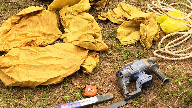 Tang vật vụ án.