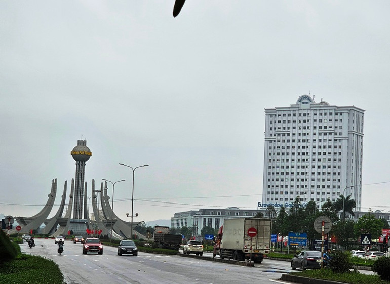 Một góc trung tâm thành phố Thanh Hóa.