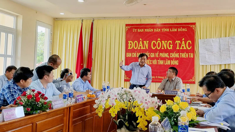 Thứ trưởng Nguyễn Hoàng Hiệp phát biểu ý kiến tại buổi làm việc.