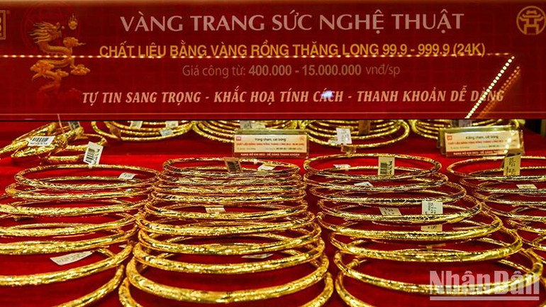 Giá vàng liên tục tăng cao. (Ảnh: THÀNH ĐẠT)