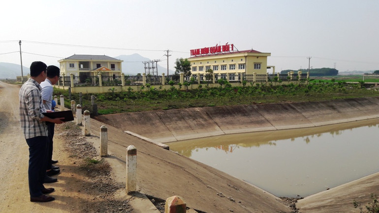 Công trình thuộc hệ thống thủy lợi vùng 3 ở huyện Nông Cống đã đưa vào vận hành, khai thác.