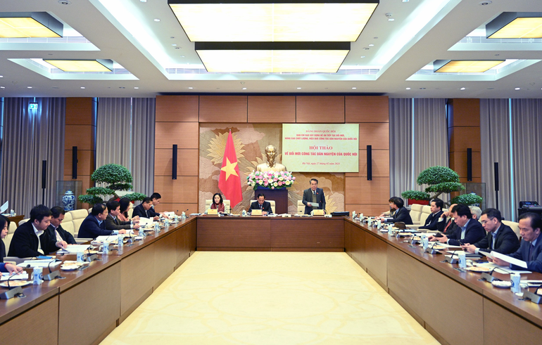 Hội thảo về đổi mới công tác dân nguyện của Quốc hội. Ảnh: Cổng thông tin điện tử Quốc hội Hội thảo về đổi mới công tác dân nguyện của Quốc hội. Ảnh: Cổng thông tin điện tử Quốc hội